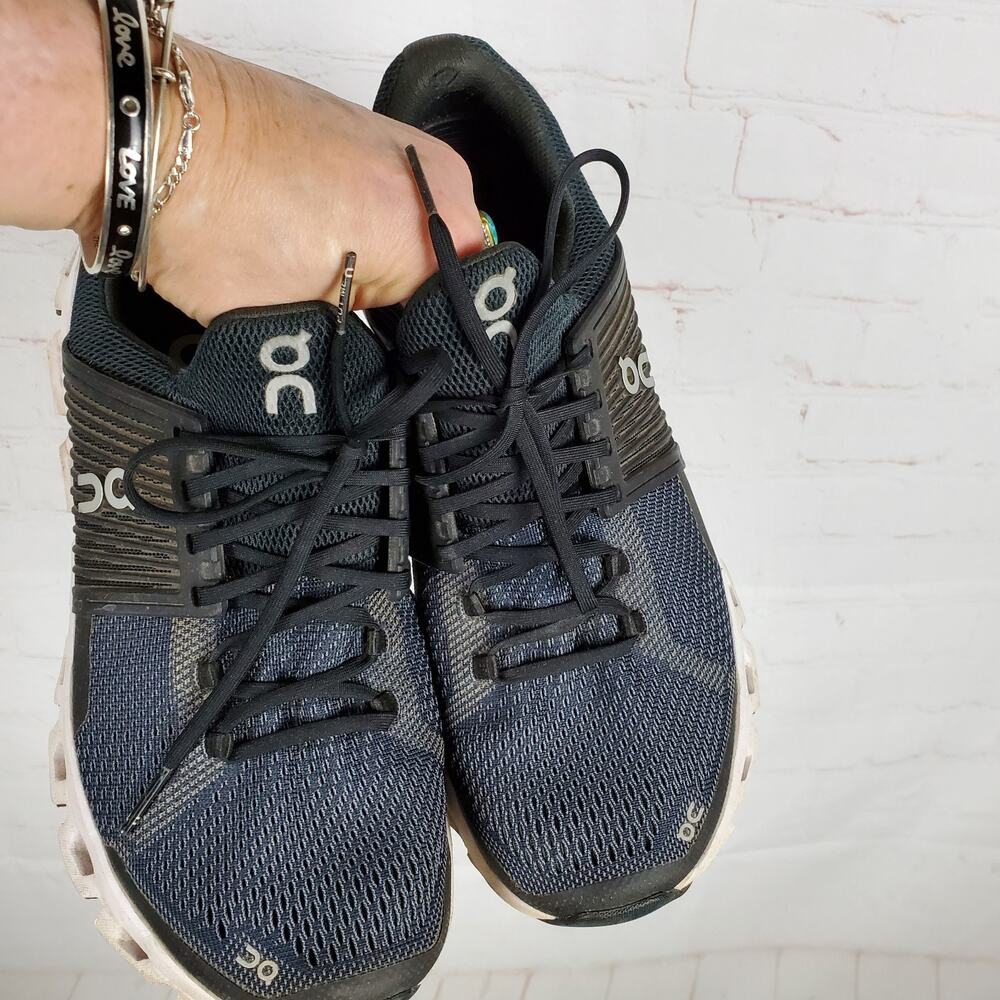On Cloud Helion Sneakers Shoes Womens Size 9.5 Blue Crossfit Lace Up Cloudtec - Picture 8 of 13